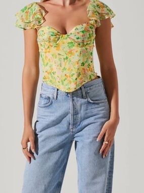 ASTR THE LABEL corazon top/ corset style size small